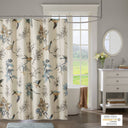 Quincy - Printed Shower Curtain - Khaki - Madison Park - Shower Curtains - Elite Enclave Home