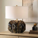Jaudon - Glass Table Lamp - Brown - Uttermost - Table Lamps - Elite Enclave Home