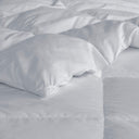 Heavy Warmth - Goose Feather and Down Oversize King Comforter - Light Gray
