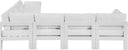 Nizuc - Outdoor Patio 6 Piece Modular Sectional With White Frame - Meridian Furniture - Stationary Sectionals- Elite Enclave Home