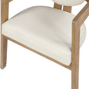 Carlyle - Dining Chair With Natural Frame - Meridian Furniture - Arm Chairs - Elite Enclave Home
