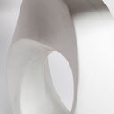 Geometric Table Lamp With Gray Shade - White