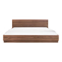 Round Off - King Bed - Natural Walnut - Moe's Home Collection - Slat Beds - Elite Enclave Home