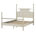 Beckett - Queen Turned Spindle Bed - Antique Cream - Madison Park Signature - Platform Beds - Elite Enclave Home