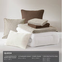 Chapman - 8 Piece Queen Comforter Set - Nuetual Ivory