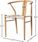 Beck - Hand Woven Rope Dining Chair (Set of 2) - Meridian Furniture - Chair Sets - Elite Enclave Home