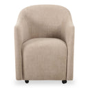 Drava - Rolling Dining Chair - Beige - Moe's Home Collection - Arm Chairs - Elite Enclave Home