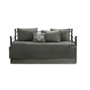 Quebec - Twin Reversible Daybed Cover (Set of 6) - Dark Gray