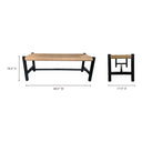 Hawthorn - Small Bench - Black - Moe's Home Collection - Upholstered Benches - Elite Enclave Home
