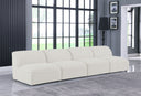 Miramar - 4 Seat Armless Modular Sofa - Meridian Furniture - Stationary Sectionals - Elite Enclave Home
