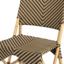 Faux Rattan Dining Chair - Brown