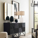Mystere - Framed Contemporary Print - Black