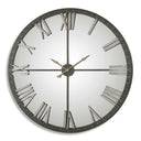 Uttermost Amelie Large Wall Clock in Bronze – oversized wall clock with warm bronze finish