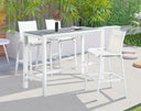 Nizuc - Outdoor Patio Rectangle Bar Table - Meridian Furniture - Bar Tables- Elite Enclave Home