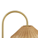 Laguna - Weave Shade Floor Lamp - Gold / Natural - INK+IVY - Floor Lamps - Elite Enclave Home