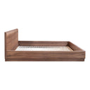 Round Off - Queen Bed - Natural Walnut - Moe's Home Collection - Slat Beds - Elite Enclave Home