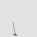 Arc LED Floor Lamp - Silver And Soft White - HomeRoots - Floor Lamps - Elite Enclave Home