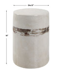 Comanche - White Ceramic Garden Stool