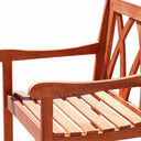Dining Arm Chair With Diagonal Back - Brown