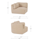 Matina - Corner Chair - Oatmeal - Moe's Home Collection - Corners - Elite Enclave Home