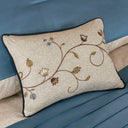 Serene - Queen Embroidered Piece Comforter (Set of 7) - Navy