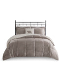 Alton - King Down Alternative Comforter Set - Gray / Ivory