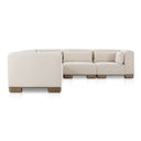 June - Classic L - Shaped Modular Sectional - Oatmeal - Moe's Home Collection - Stationary Sectionals - Elite Enclave Home