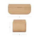 Hettie - Floating Nightstand - Natural / Brown - Moe's Home Collection - Accent Nightstands - Elite Enclave Home