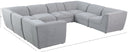 Miramar - 8 Piece Modular Sectional - Meridian Furniture - Stationary Sectionals - Elite Enclave Home