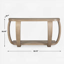Adona - Wood Console Table - Light Brown