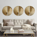 Radiant - Half Moon 2 Piece Metal Wall Decor Set - Gold - Madison Park - Wall Decor - Elite Enclave Home