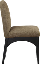 Waldorf - Boucle Dining Side Chair With Black Legs - Meridian Furniture - Side Chairs - Elite Enclave Home
