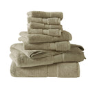 800GSM - 8 Piece Antimicrobial Towel Set - Beige - Madison Park Signature - Towel Sets - Elite Enclave Home