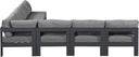 Nizuc - Outdoor Patio 7 Piece Modular Sectional With Gray Frame - Meridian Furniture - Stationary Sectionals- Elite Enclave Home