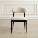 Moxie - Armless Dining Chair (Set of 2) - Black / Off White