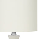 Ceramic Round Table Lamp With Drum Shade - Cream - HomeRoots - Table Lamps - Elite Enclave Home
