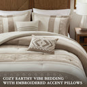 Sutherland - Full/Queen Comforter 5 Piece Set - Taupe