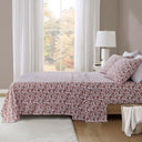 Oversized Flannel - 4 Piece Full Sheet Set - Rust Floral