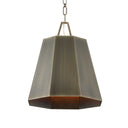 Granada - 1 Light Hexagon Pendant - Dark Gray - Uttermost - Pendant Lighting- Elite Enclave Home