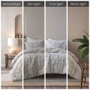Cairo - 3 Piece King/California King Comforter Set - Ivory