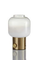 Mod Pod Glass Table Lamp - Brass