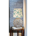 Standard Table Lamp With Ivory Shade - CLEAR
