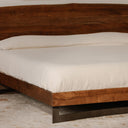 Bent - King Size Bed - Natural Stain - Moe's Home Collection - Slat Beds - Elite Enclave Home