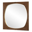 Garonne - Square Walnut Mirror