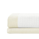 Spa Waffle - 72" x 84" Shower Curtain With 3M Treatment - Cream - Madison Park - Shower Curtains - Elite Enclave Home