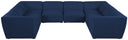 Miramar - 8 Piece Modular Sectional - Meridian Furniture - Stationary Sectionals - Elite Enclave Home