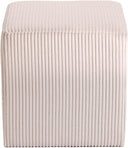 Roy - Microsuede Ottoman / Stool - Meridian Furniture - Stool Ottomans - Elite Enclave Home