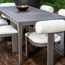 Bolster Back - Outdoor Dining Chair - White - Uttermost - Dining Chairs- Elite Enclave Home