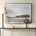 Restful Vista-Awe - Landscape Art - Black / Blue / Brown / Gold / Gray / Green / Woodtone