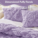 Lily - King 3 Piece Comforter Set - Purple